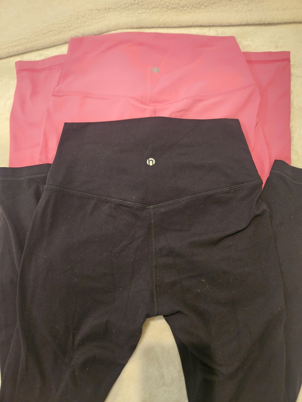 Women’s High-Waist Athletic Leggings - Pink and Black Heynuts